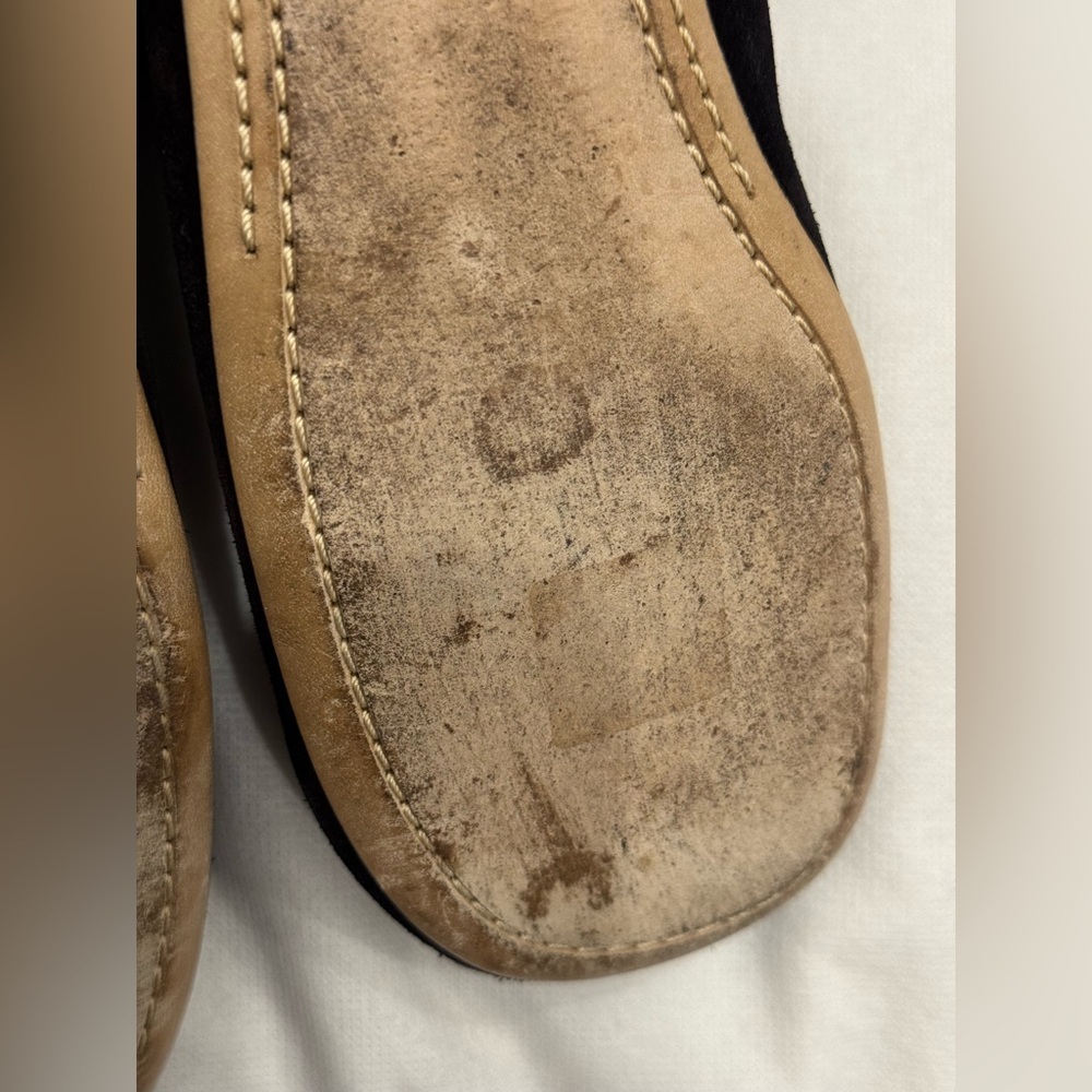 Louis Vuitton Suede Moto Boots in black suede leather - Picture 11 of 14